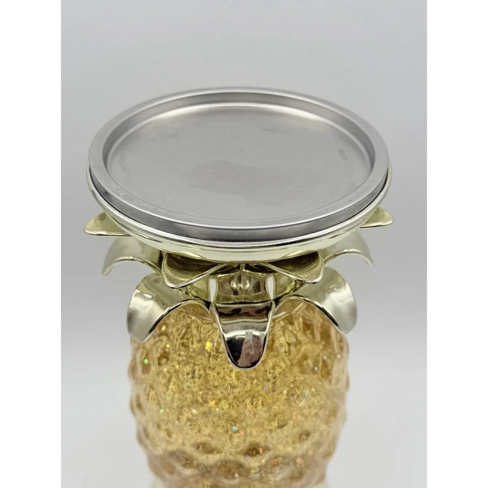 Bath & Body Works Pineapple Light Up Glitter Candle Holder Pedestal - Picture 2 of 4